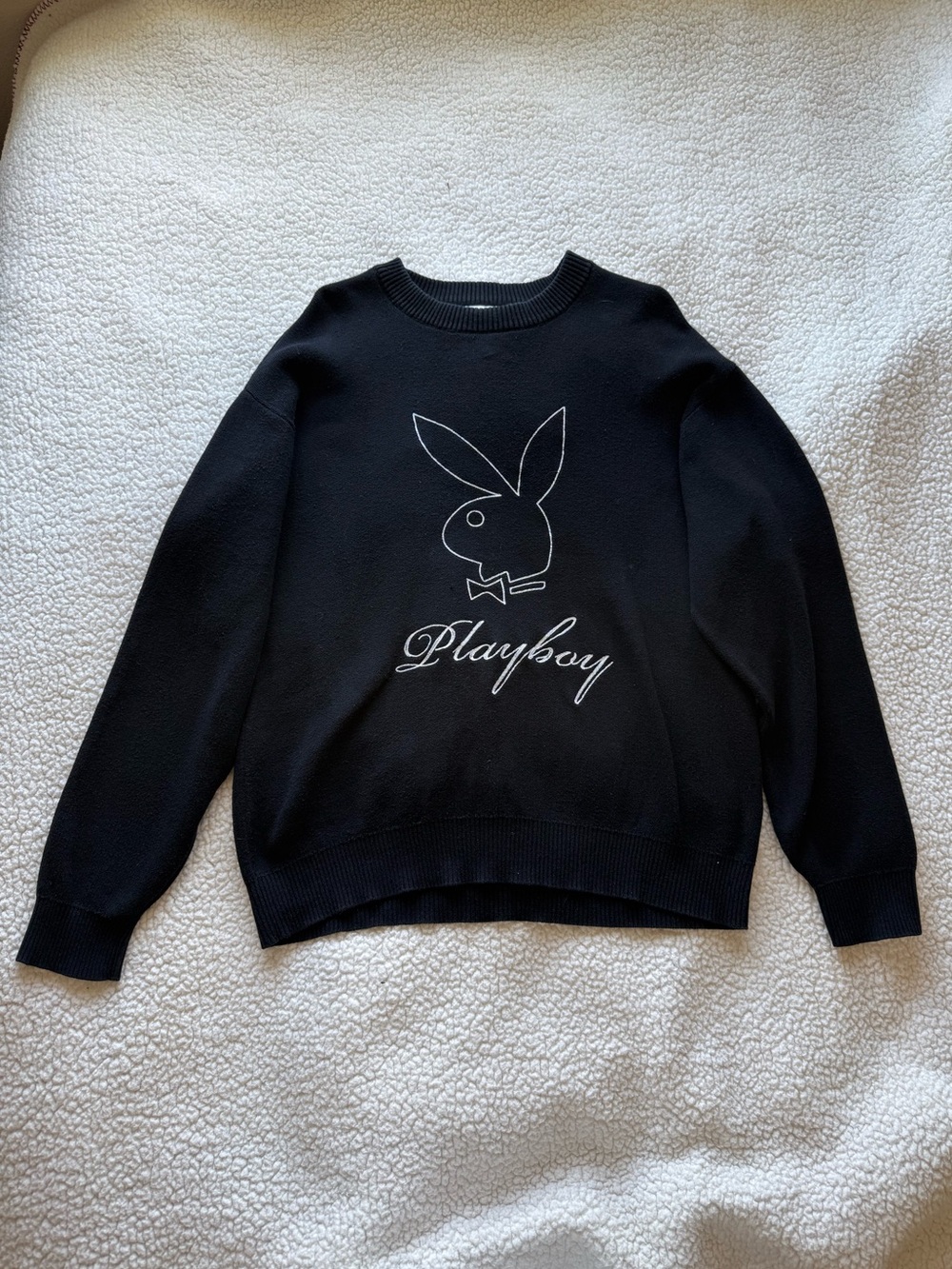 Vintage 90’s Inspired Playboy x PacSun Oversized Cotton Pullover Sweater Sz. S